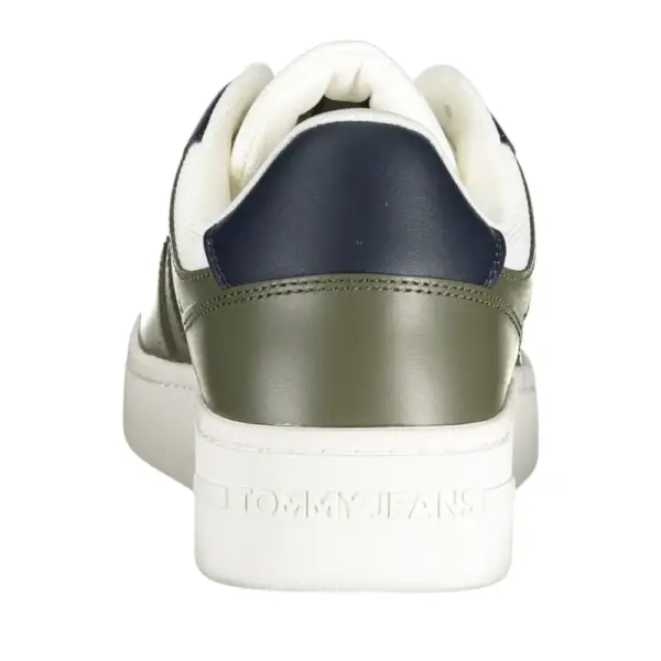 Tommy Hilfiger - Ανδρικά Δερμάτινα Sneakers Tjm Retro Basket Ess EM0EM01395-M00 Χακί EM0EM01395-M00