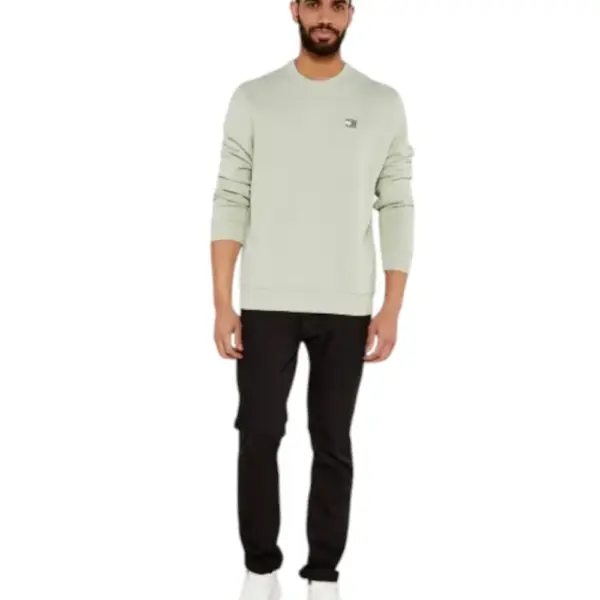 Tommy Hilfiger - Ανδρική Μπλούζα Φούτερ Reg Badge Crew Ext DM0DM20660-M1C Πράσινο DM0DM20660-M1C