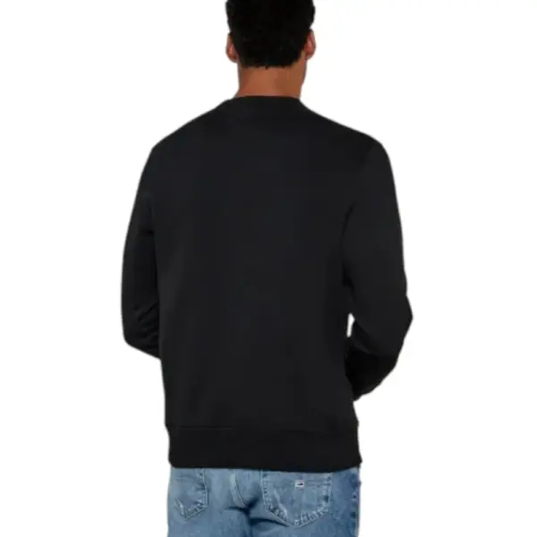 Tommy Hilfiger - Ανδρική Μπλούζα Φούτερ Reg Badge Crew Ext DM0DM20660-BDS Μαύρο DM0DM20660-BDS