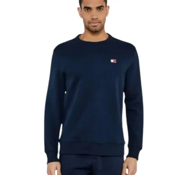 Tommy Hilfiger - Ανδρική Μπλούζα Φούτερ Reg Badge Crew Ext DM0DM20660-C1G Μπλε Σκούρο