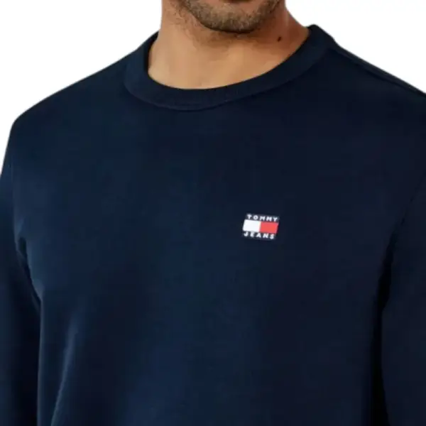 Tommy Hilfiger - Ανδρική Μπλούζα Φούτερ Reg Badge Crew Ext DM0DM20660-C1G Μπλε Σκούρο DM0DM20660-C1G