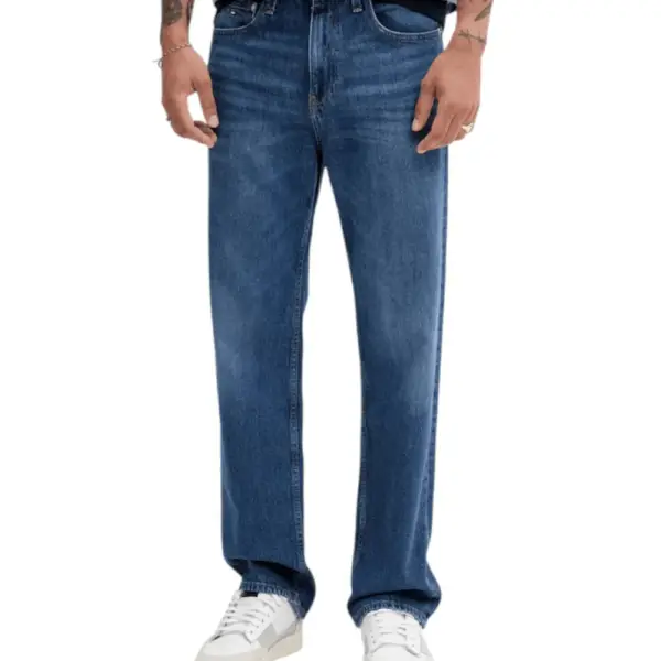 Tommy Hilfiger - Ανδρικό Jean Otis Regular Straight Fit DM0DM21021-1BK Μπλε Σκούρο