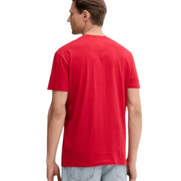 Tommy Hilfiger - Ανδρικό T-shirt Dna Flag Regular Fit DM0DM21941-XLE Κόκκινο DM0DM21941-XLE