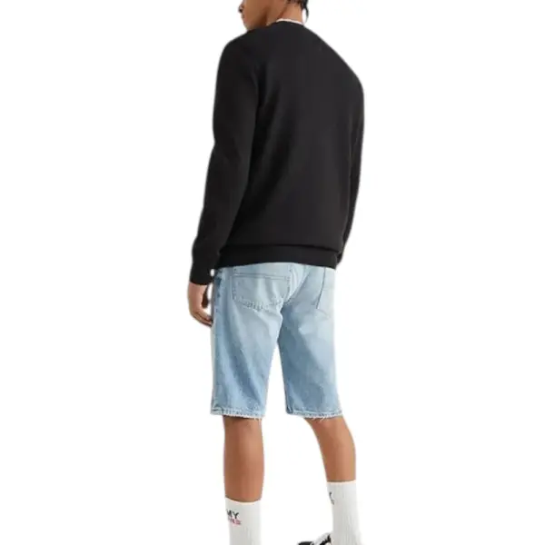 Tommy Hilfiger - Ανδρικό Πουλόβερ Essential Slim Fit DM0DM18370-BDS Μαύρο DM0DM18370-BDS