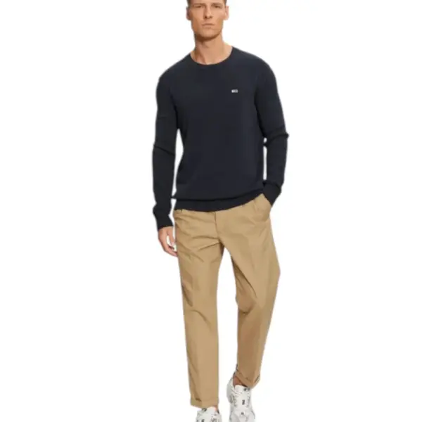 Tommy Hilfiger - Ανδρικό Πουλόβερ Essential Slim Fit DM0DM18370-C1G Μπλε Σκούρο DM0DM18370-C1G