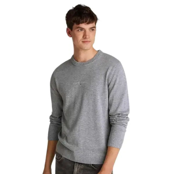 Tommy Hilfiger - Ανδρικό Πουλόβερ Linear Small Chest DM0DM20299-P6N Γκρι