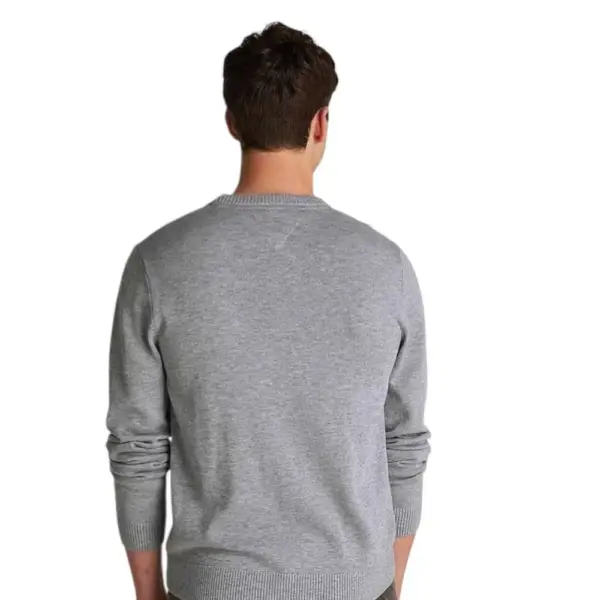 Tommy Hilfiger - Ανδρικό Πουλόβερ Linear Small Chest DM0DM20299-P6N Γκρι DM0DM20299-P6N