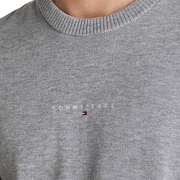 Tommy Hilfiger - Ανδρικό Πουλόβερ Linear Small Chest DM0DM20299-P6N Γκρι DM0DM20299-P6N