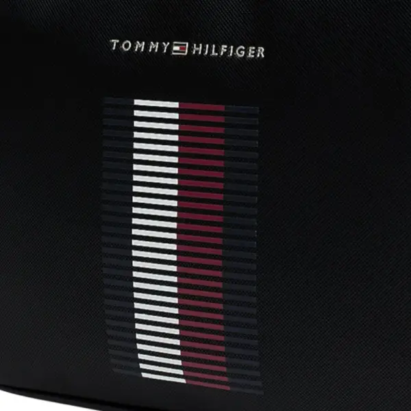 Tommy Hilfiger - Ανδρικό Σακίδιο Th Pique Pocket Dome Backpack AM0AM12973-BDS Μαύρο AM0AM12973-BDS