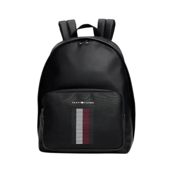 Tommy Hilfiger - Ανδρικό Σακίδιο Th Pique Pocket Dome Backpack AM0AM12973-BDS Μαύρο