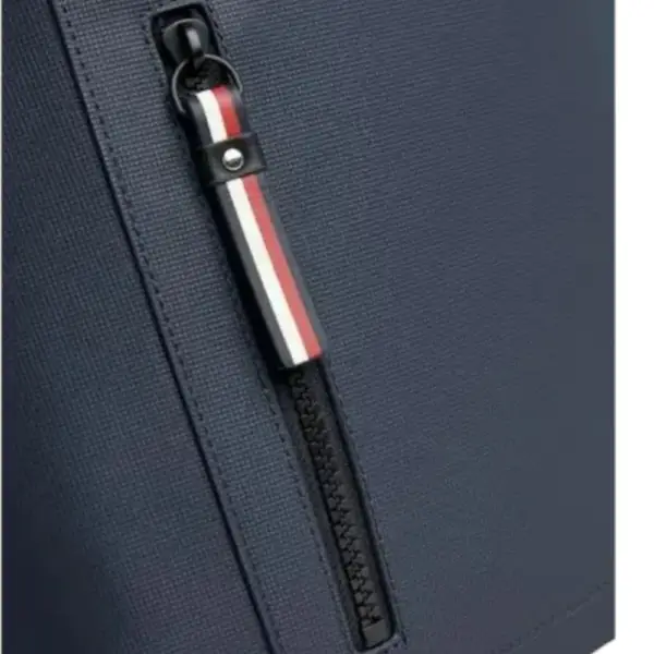 Tommy Hilfiger - Ανδρικό Σακίδιο Πλάτης Th Pique AM0AM11782-DW6 Μπλε Σκούρο AM0AM11782-DW6