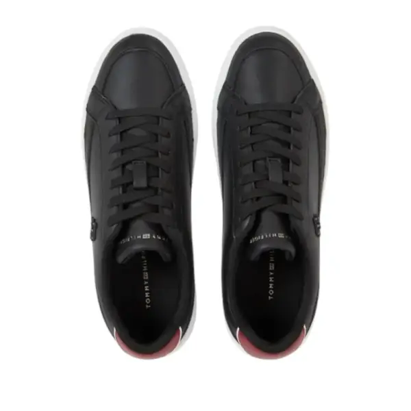 Tommy Hilfiger - Γυναικεία Sneaker Th Elevated Court FW0FW07568-BDS Μαύρο FW0FW07568-BDS