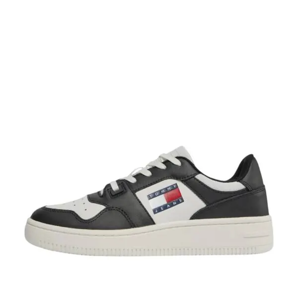 Tommy Hilfiger - Γυναικεία Sneakers Retro Basket EN0EN02505-0GS Μαύρo/Λευκό EN0EN02505-0GS