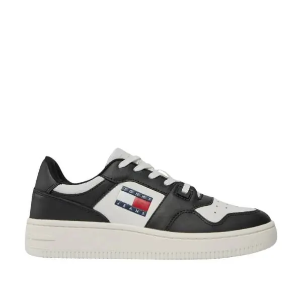 Tommy Hilfiger - Γυναικεία Sneakers Retro Basket EN0EN02505-0GS Μαύρo/Λευκό