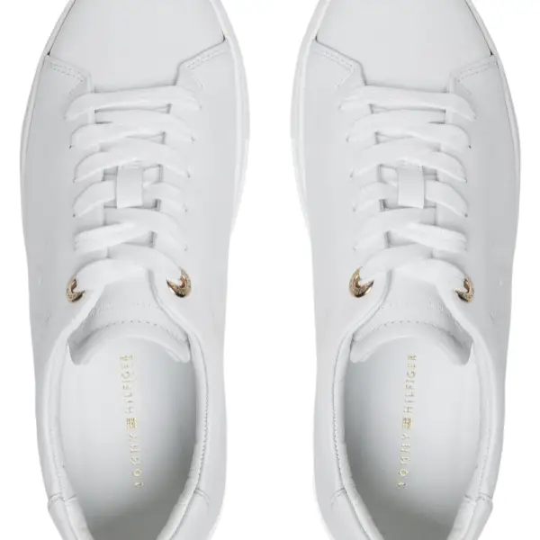 Tommy Hilfiger - Γυναικεία Sneakers Th Crest FW0FW05922-YBR Λευκό FW0FW05922-YBR