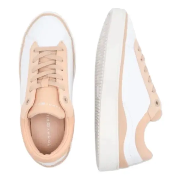 Tommy Hilfiger - Γυναικεία Sneakers Th Platform Court FW0FW06317-TRY Λευκό FW0FW06317-TRY