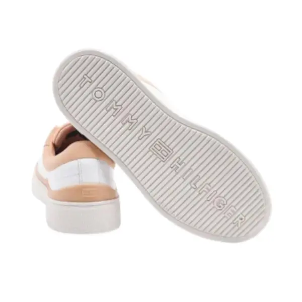 Tommy Hilfiger - Γυναικεία Sneakers Th Platform Court FW0FW06317-TRY Λευκό FW0FW06317-TRY