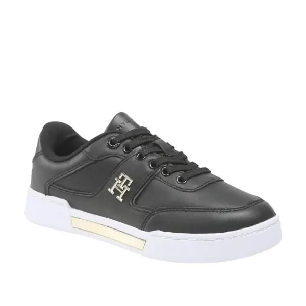 Tommy Hilfiger - Γυναικεία Sneakers Th Prep Court FW0FW06859-0GL Μαύρο FW0FW06859-0GL