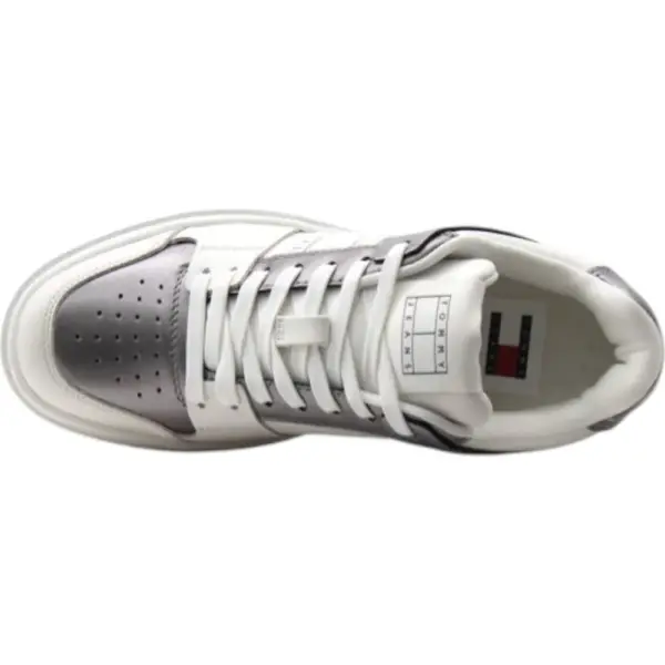 Tommy Hilfiger - Γυναικεία Sneakers Th The Brooklyn Metallic EN0EN02591-TRH Λευκό EN0EN02591-TRH