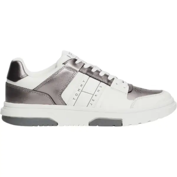 Tommy Hilfiger - Γυναικεία Sneakers Th The Brooklyn Metallic EN0EN02591-TRH Λευκό