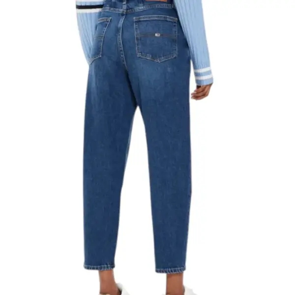 Tommy Hilfiger - Γυναικείο Jean Ultra High Rise Mom Fit DW0DW19244-1BK Μπλε DW0DW19244-1BK