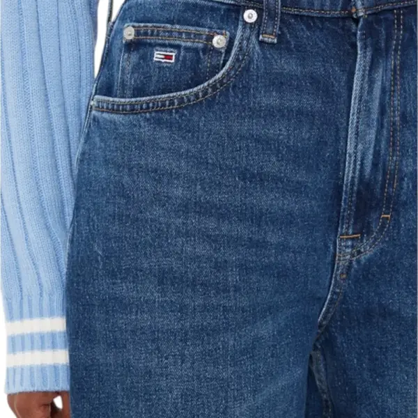 Tommy Hilfiger - Γυναικείο Jean Ultra High Rise Mom Fit DW0DW19244-1BK Μπλε DW0DW19244-1BK