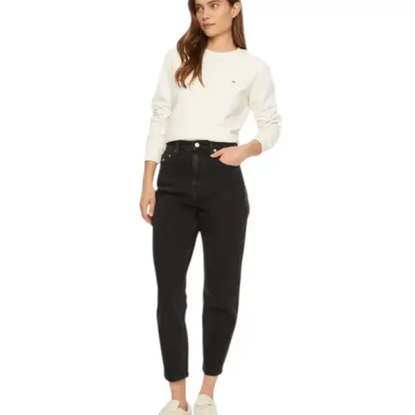 Tommy Hilfiger - Γυναικείο Jean Ultra High Rise Mom Tapered Fit DW0DW20369-1BZ Μαύρο