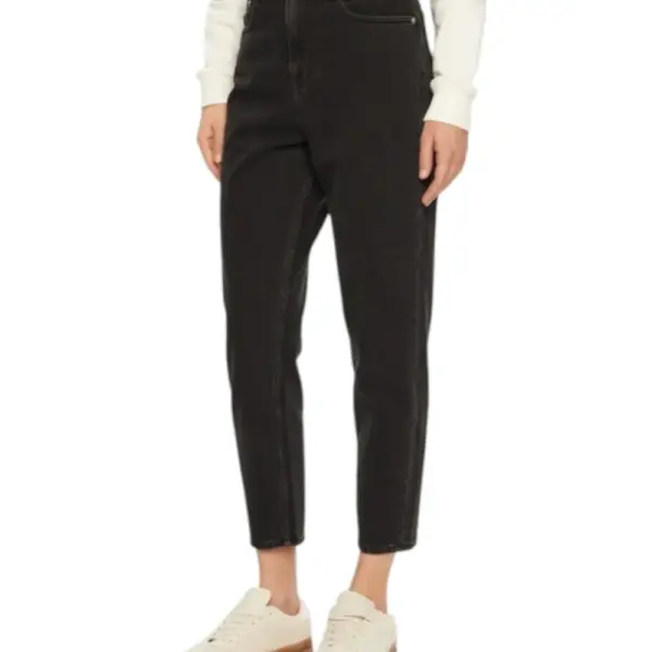 Tommy Hilfiger - Γυναικείο Jean Ultra High Rise Mom Tapered Fit DW0DW20369-1BZ Μαύρο DW0DW20369-1BZ