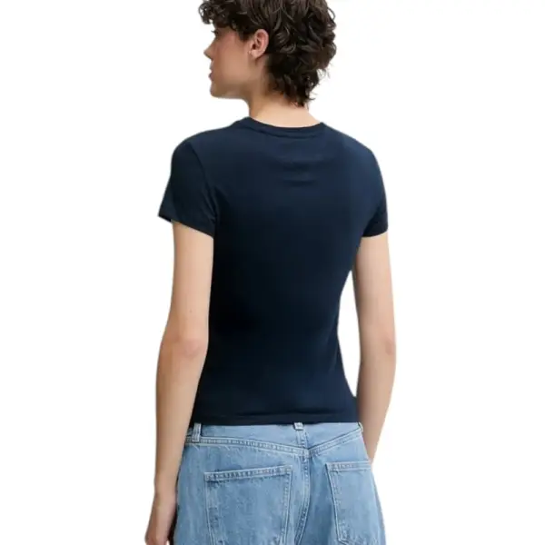 Tommy Hilfiger - Γυναικείο T-shirt Essential Logo2 Slim Fit DW0DW20913-C1G Μπλε Σκούρο DW0DW20913-C1G