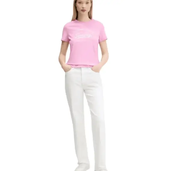 Tommy Hilfiger - Γυναικείο T-shirt Essential Regular Fit DW0DW21404-U06 Ροζ DW0DW21404-U06