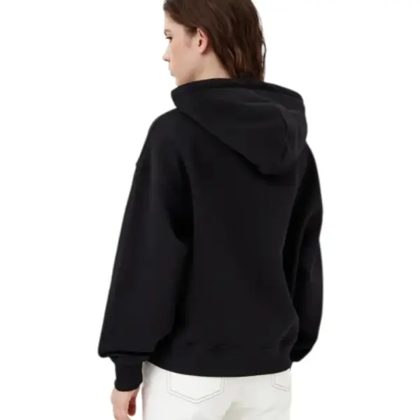 Tommy Hilfiger - Γυναικείο Φούτερ Badge Regular Fit DW0DW19414-BDS Μαύρο DW0DW19414-BDS