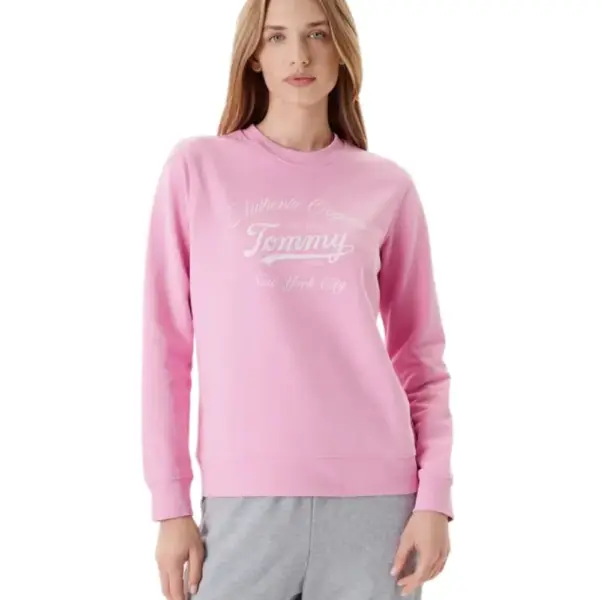 Tommy Hilfiger - Γυναικείο Φούτερ Essential Regular Fit DW0DW20942-U06 Ροζ