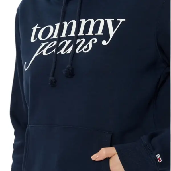 Tommy Hilfiger - Γυναικείο Φούτερ με Κουκούλα Tjw Reg Ess Regular Fit DW0DW20170-C1G Μπλε Σκούρο DW0DW20170-C1G
