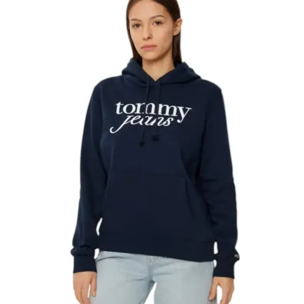Tommy Hilfiger - Γυναικείο Φούτερ με Κουκούλα Tjw Reg Ess Regular Fit DW0DW20170-C1G Μπλε Σκούρο