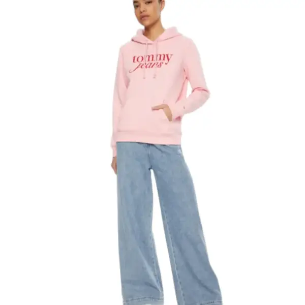 Tommy Hilfiger - Γυναικείο Φούτερ με Κουκούλα Tjw Reg Ess Regular Fit DW0DW20170-TPF Ροζ DW0DW20170-TPF