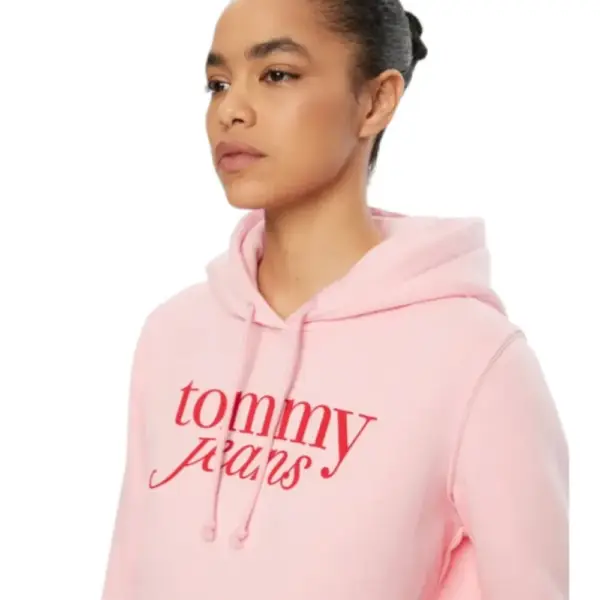 Tommy Hilfiger - Γυναικείο Φούτερ με Κουκούλα Tjw Reg Ess Regular Fit DW0DW20170-TPF Ροζ DW0DW20170-TPF