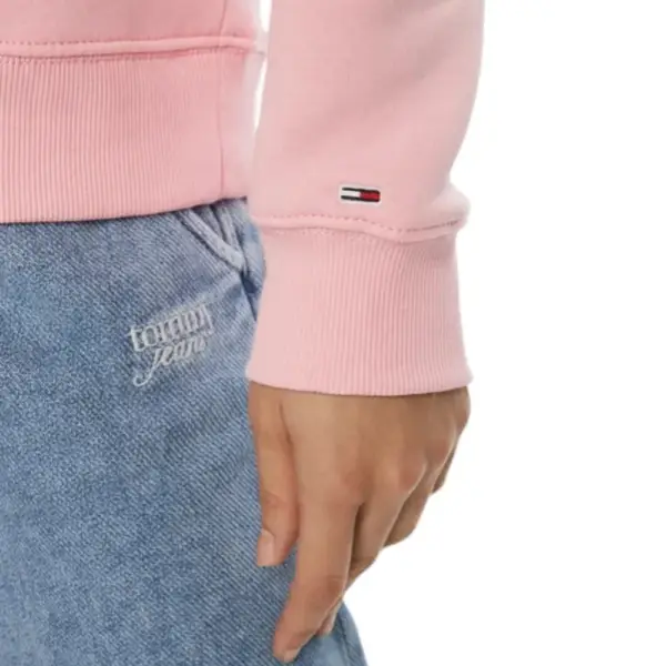 Tommy Hilfiger - Γυναικείο Φούτερ με Κουκούλα Tjw Reg Ess Regular Fit DW0DW20170-TPF Ροζ DW0DW20170-TPF