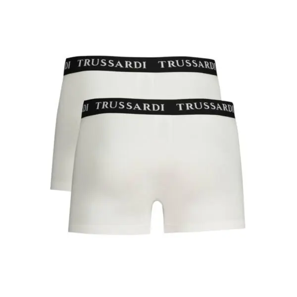 Trussardi Jeans- Ανδρικά Μποξεράκια 2Pack TRU2UTR02-01WHIT Λευκό TRU2UTR02-01WHIT