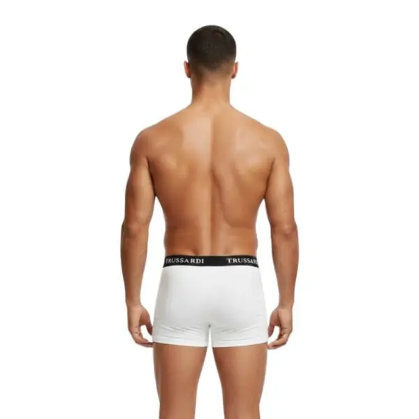 Trussardi Jeans- Ανδρικά Μποξεράκια 2Pack TRU2UTR02-01WHIT Λευκό TRU2UTR02-01WHIT