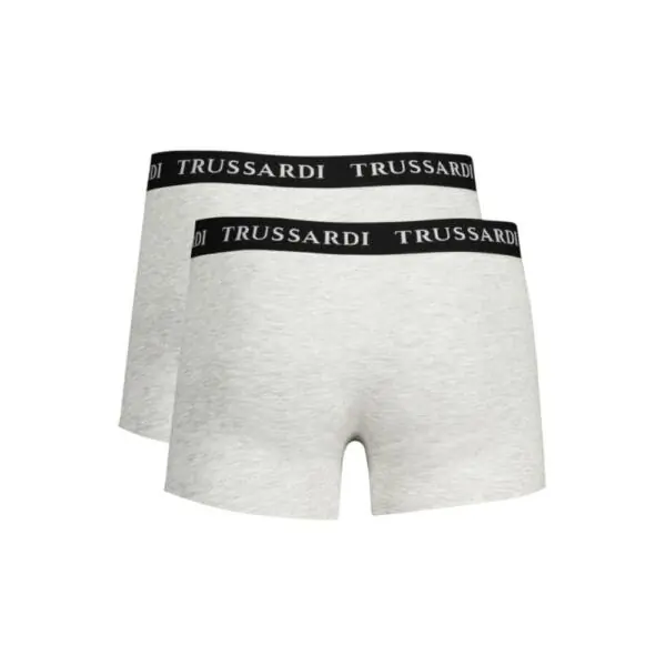 Trussardi Jeans- Ανδρικά Μποξεράκια 2Pack TRU2UTR02-16GREY Γκρι TRU2UTR02-16GREY