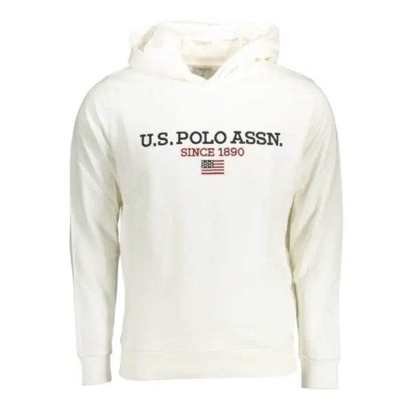 U.S. Polo Assn. - Ανδρικό Φούτερ με Κουκούλα 64460-53223-101 Λευκό 64460-53223-101