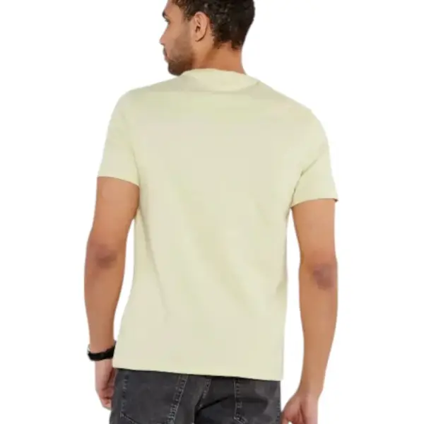 Calvin Klein - Ανδρικό T-shirt Smooth Cttn Solid Regular Fit LV040HM265-RLV Κίτρινο LV040HM265-RLV
