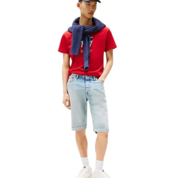 Tommy Hilfiger - Ανδρικό T-shirt Tjm Reg Rwb Dna Tee Dark DM0DM21940-XLE Κόκκινο DM0DM21940-XLE