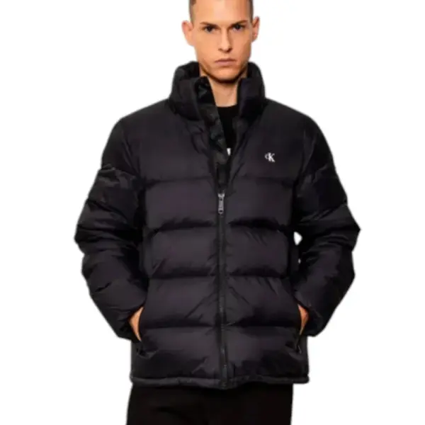 Calvin Klein - Ανδρικό Αδιάβροχο Χειμωνιάτικο Μπουφάν Super Lightweight Nylon Zip Off Hoo LV04RC518G-BAE Μαύρο LV04RC518G-BAE