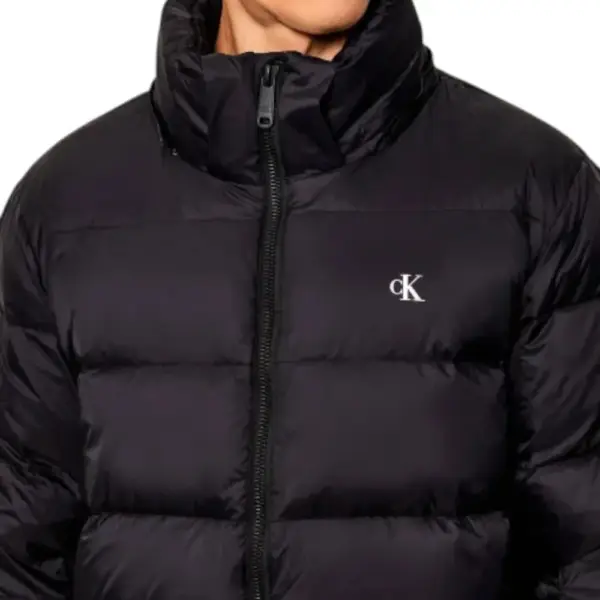 Calvin Klein - Ανδρικό Αδιάβροχο Χειμωνιάτικο Μπουφάν Super Lightweight Nylon Zip Off Hoo LV04RC518G-BAE Μαύρο LV04RC518G-BAE