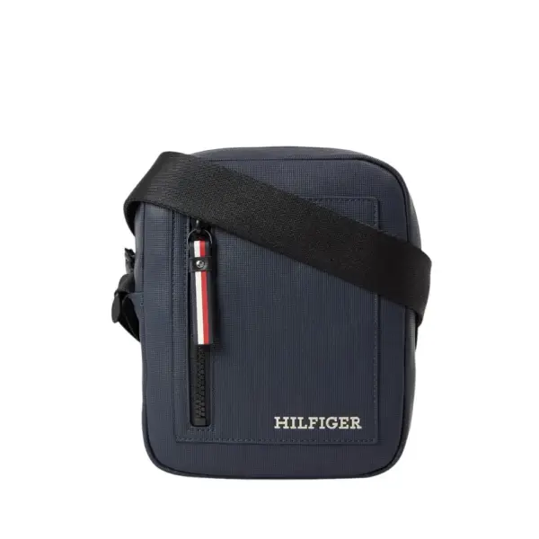 Tommy Hilfiger - Ανδρική Τσάντα Ώμου / Χιαστί Th Pique Mini Reporter AM0AM11794-DW6 Μπλε Σκούρο