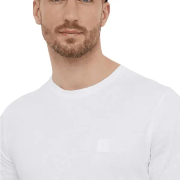 Boss - Ανδρικό T-shirt Orange San Jared-C Tales 50508584-100 Λευκό 50508584-100