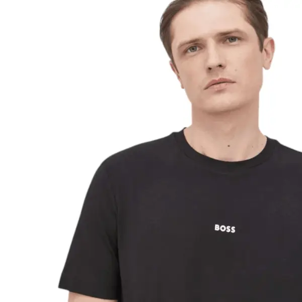 Boss - Ανδρικό T-shirt Tchup Relaxed Fit 50473278-001 Μαύρο 50473278-001