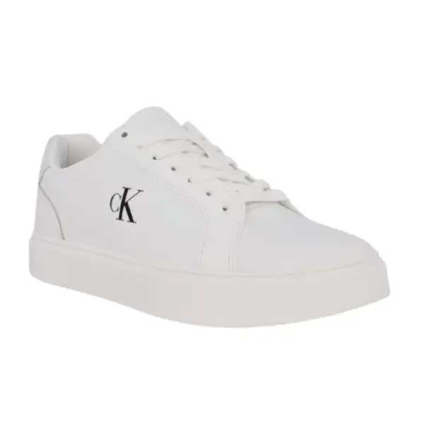 Calvin Klein - Ανδρικά Sneakers Ck Classic Cupsole Laceup Lth YM0YM01435-0K4 Λευκό YM0YM01435-0K4