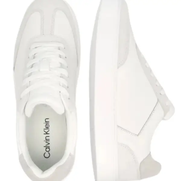 Calvin Klein - Ανδρικά Sneakers Ck Classic Cupsole Laceup Wt Mix YM0YM01429-YAF Λευκό YM0YM01429-YAF